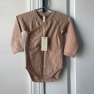 Quincy Mae Pointelle Side Snap Bodysuit 6-12 Months
